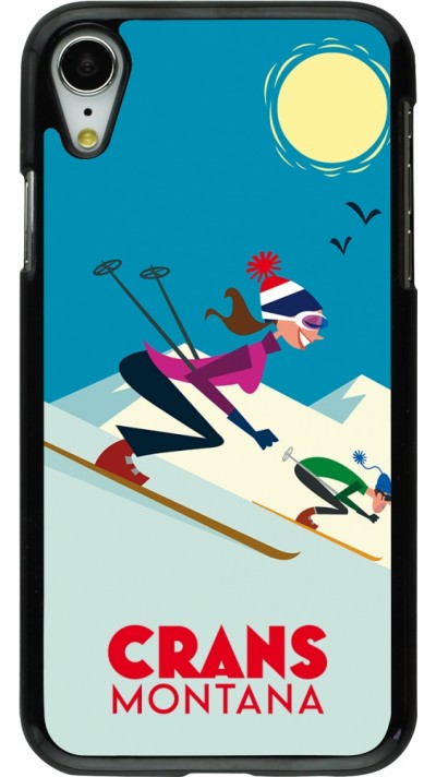 iPhone XR Case Hülle - Crans-Montana Ski Downhill iPhone XR Case Hülle - Crans-Montana Ski Downhill