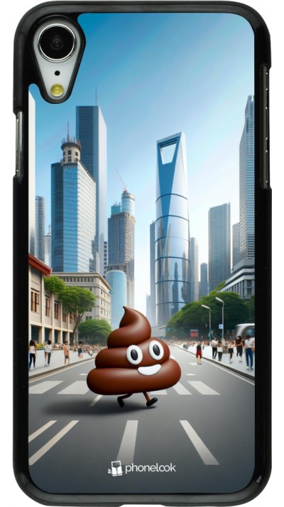 iPhone XR Case Hülle - Kackhaufen Emoji Spaziergang