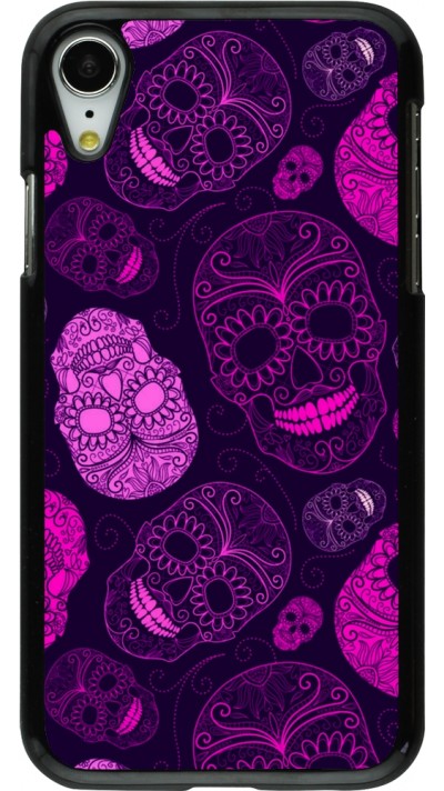 iPhone XR Case Hülle - Halloween 2023 pink skulls iPhone XR Case Hülle - Halloween 2023 pink skulls