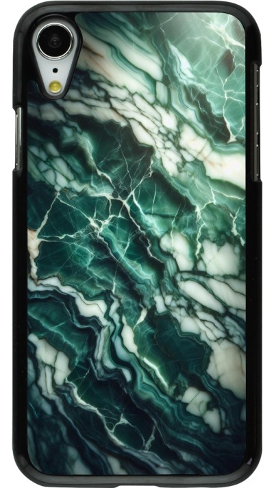 iPhone XR Case Hülle - Majestätischer grüner Marmor