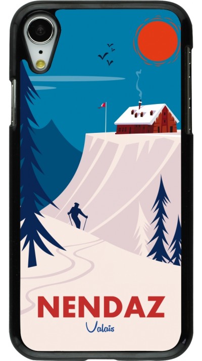 iPhone XR Case Hülle - Nendaz Cabane Ski iPhone XR Case Hülle - Nendaz Cabane Ski