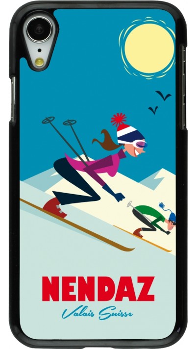 iPhone XR Case Hülle - Nendaz Ski Downhill iPhone XR Case Hülle - Nendaz Ski Downhill