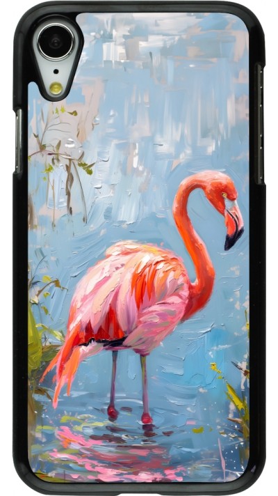 iPhone XR Case Hülle - Paint Flamingo iPhone XR Case Hülle - Paint Flamingo