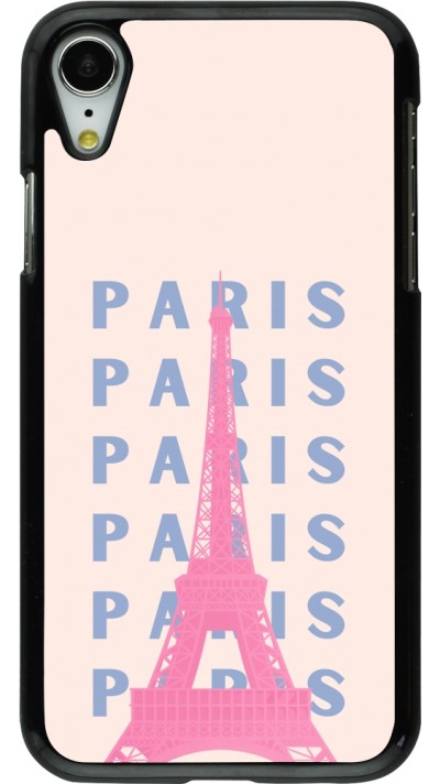 iPhone XR Case Hülle - Paris Pink Print iPhone XR Case Hülle - Paris Pink Print
