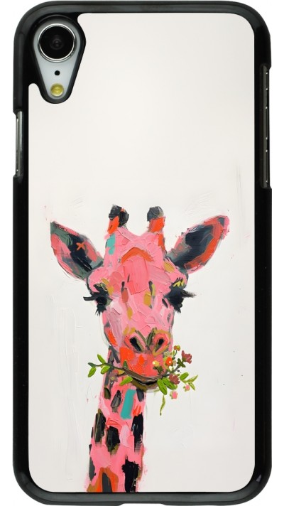 Coque iPhone XR - Pink Girafe Paint Coque iPhone XR - Pink Girafe Paint
