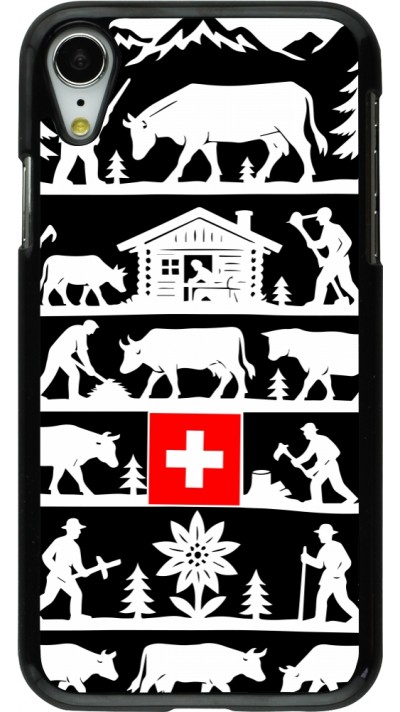 Coque iPhone XR - Poya Suisse 1 noir Coque iPhone XR - Poya Suisse 1 noir