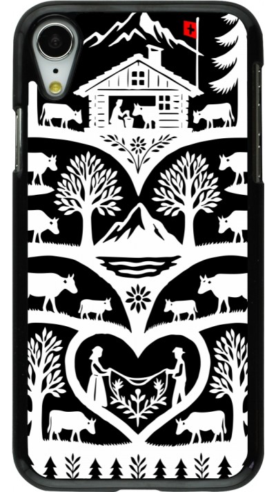 Coque iPhone XR - Poya Suisse 2 noir Coque iPhone XR - Poya Suisse 2 noir