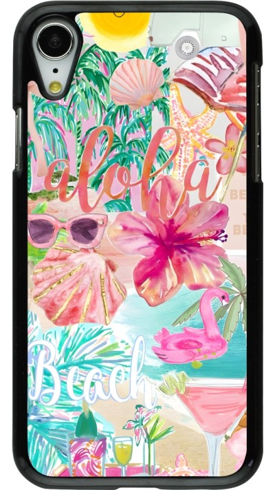 Coque iPhone XR - Preppy Collage Aloha Coque iPhone XR - Preppy Collage Aloha