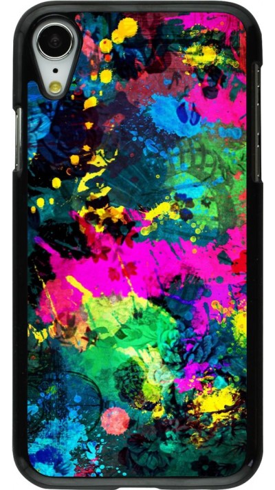 Coque iPhone XR - splash paint