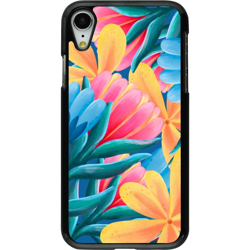 iPhone XR Case Hülle - Spring 23 colorful flowers