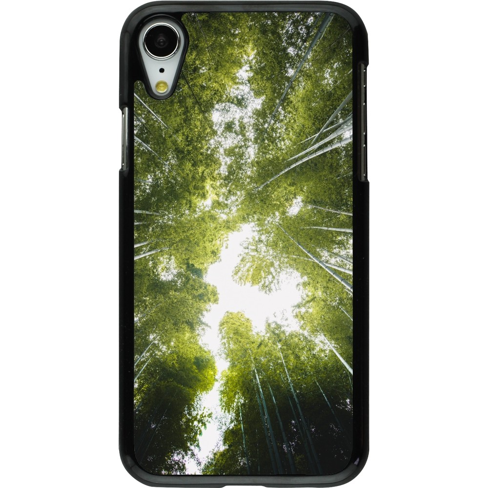 iPhone XR Case Hülle - Spring 23 forest blue sky