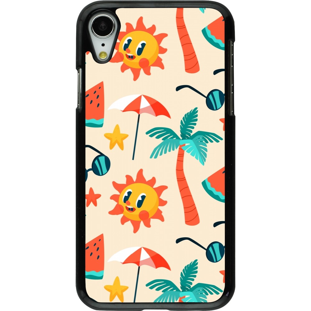 Coque iPhone XR - Summer 2025 Pattern soleil