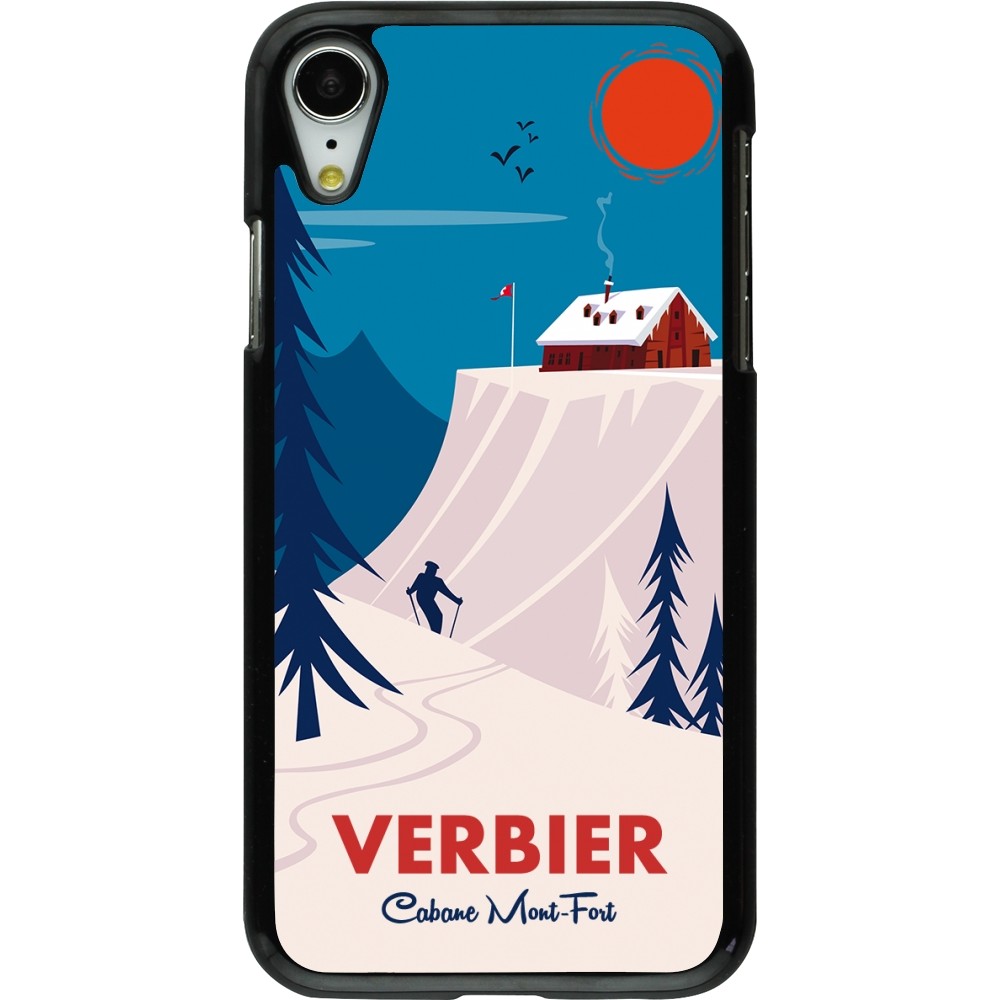iPhone XR Case Hülle - Verbier Cabane Mont-Fort