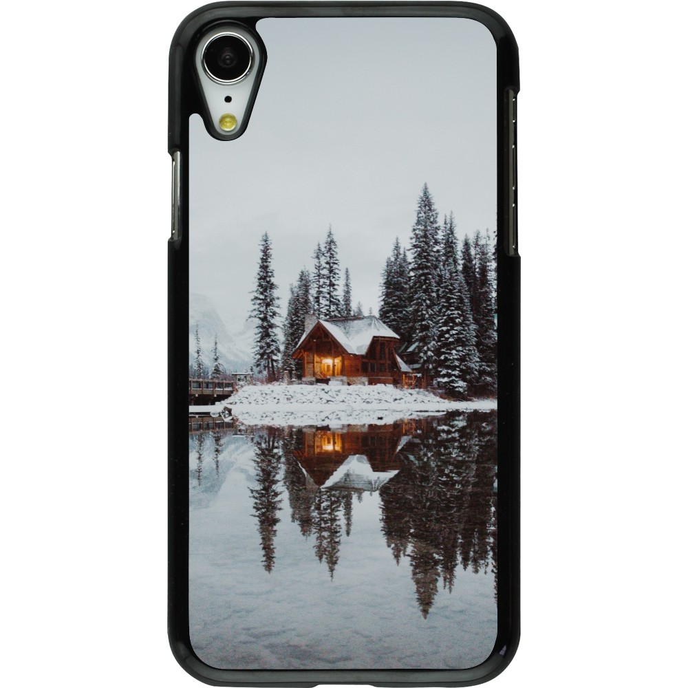 Coque iPhone XR - Winter 25 Winter house forest afternoon