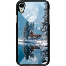 Coque iPhone XR - Winter 25 Winter house forest day