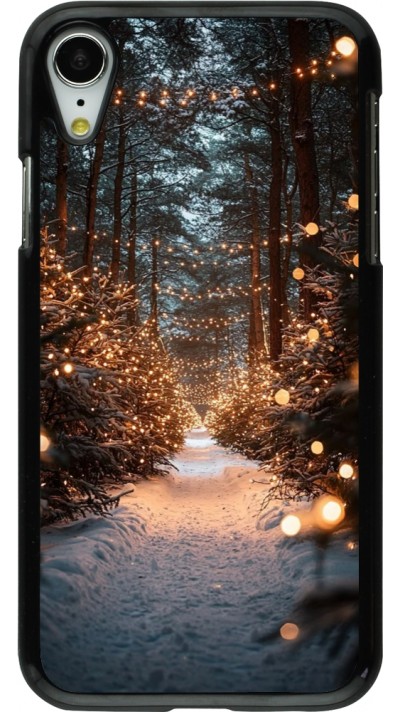 Coque iPhone XR - Winter 25 Winter snowy road