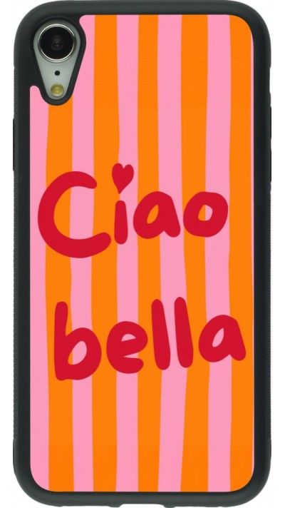 Coque iPhone XR - Silicone rigide noir Bye Bella 2026