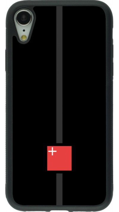 iPhone XR Case Hülle - Silikon schwarz Kanton SZ schwarz