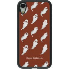 Coque iPhone XR - Silicone rigide noir Halloween 2025 Pattern of ghosts