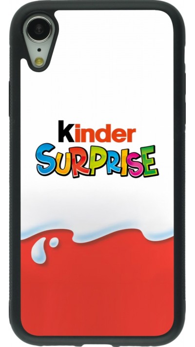 iPhone XR Case Hülle - Silikon schwarz Kinder Surprise