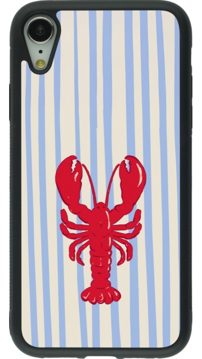 Coque iPhone XR - Silicone rigide noir Red lobster 2026