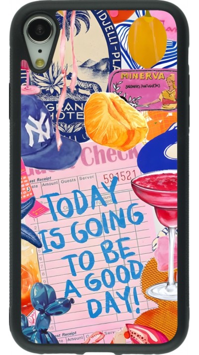 iPhone XR Case Hülle - Silikon schwarz Preppy Today is Going to be a good day