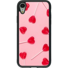 iPhone XR Case Hülle - Silikon schwarz Saint Valentines Day 26 Lollipop