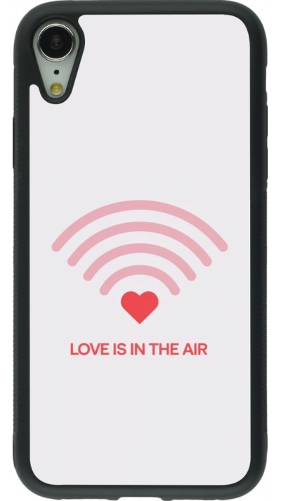 Coque iPhone XR - Silicone rigide noir Saint Valentines Day 26 Love is in the air