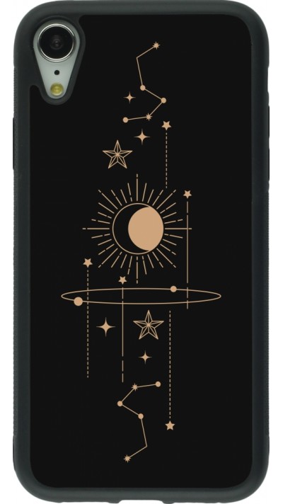 Coque iPhone XR - Silicone rigide noir Spring 23 astro