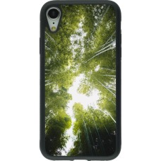 iPhone XR Case Hülle - Silikon schwarz Spring 23 forest blue sky