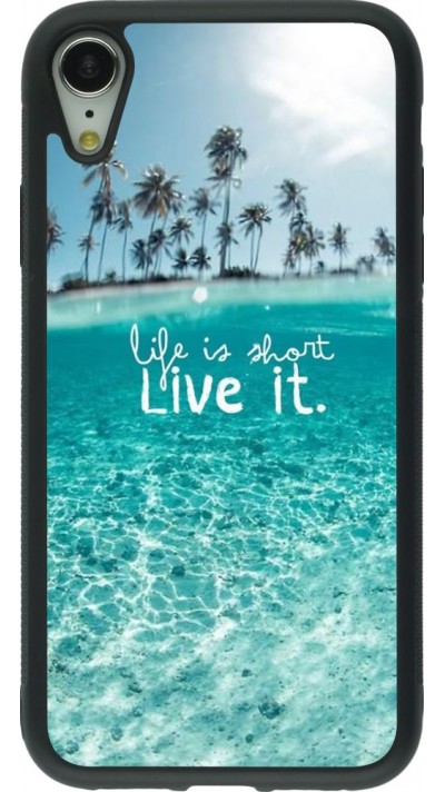 Coque iPhone XR - Silicone rigide noir Summer 18 24