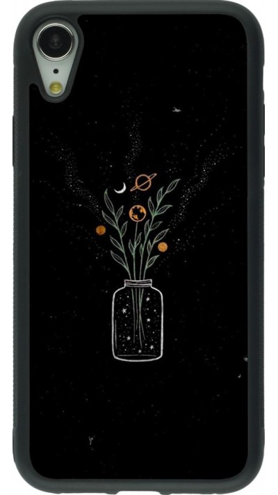 Coque iPhone XR - Silicone rigide noir Vase black