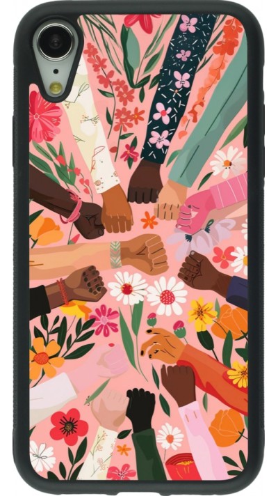 Coque iPhone XR - Silicone rigide noir Womens day 2026 8