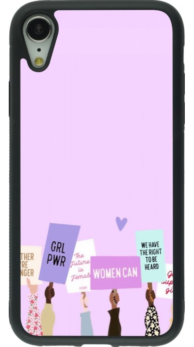 Coque iPhone XR - Silicone rigide noir Womens day 2026 9