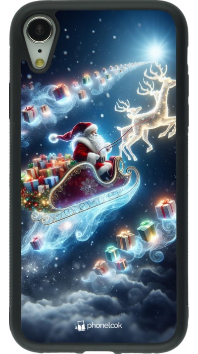 iPhone XR Case Hülle - Silikon schwarz Weihnachten 2023 Verzauberter Weihnachtsmann