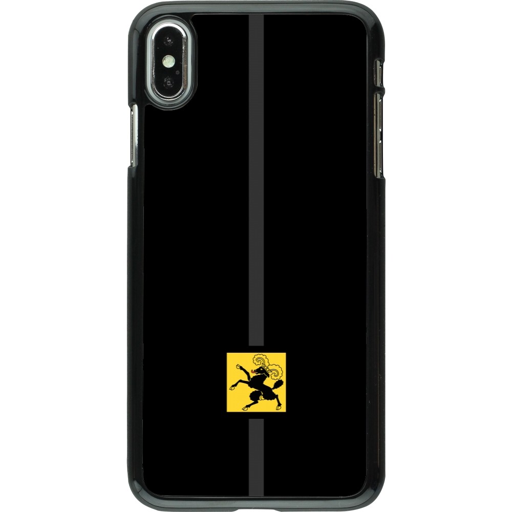 iPhone Xs Max Case Hülle - Kanton SH schwarz