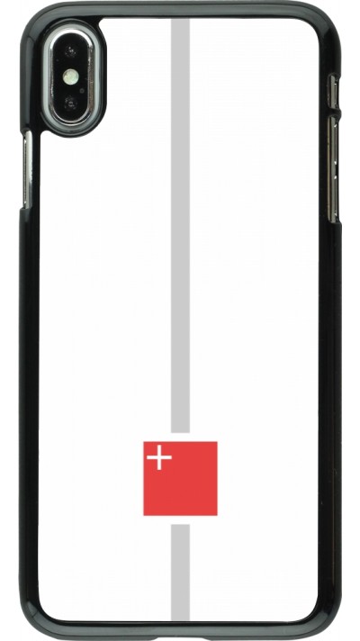 iPhone Xs Max Case Hülle - Kanton SZ weiss