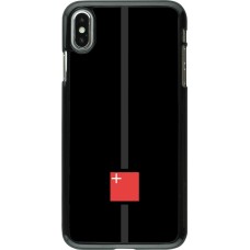 iPhone Xs Max Case Hülle - Kanton SZ schwarz