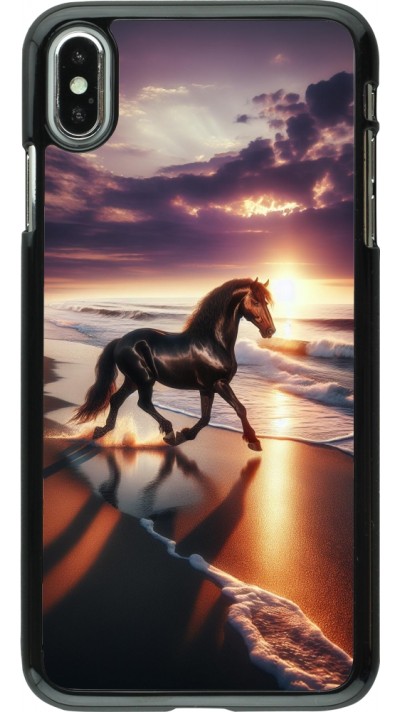 iPhone Xs Max Case Hülle - Pferd majestätisch Strand