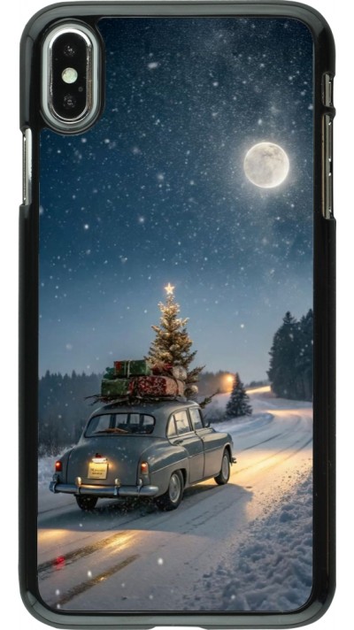 Coque iPhone Xs Max - Christmas 25 Car with Tree Xmas