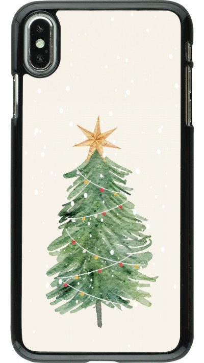 Coque iPhone Xs Max - Christmas 25 Sketch Tree