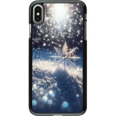 iPhone Xs Max Case Hülle - Schneeflocke Solar Glanz