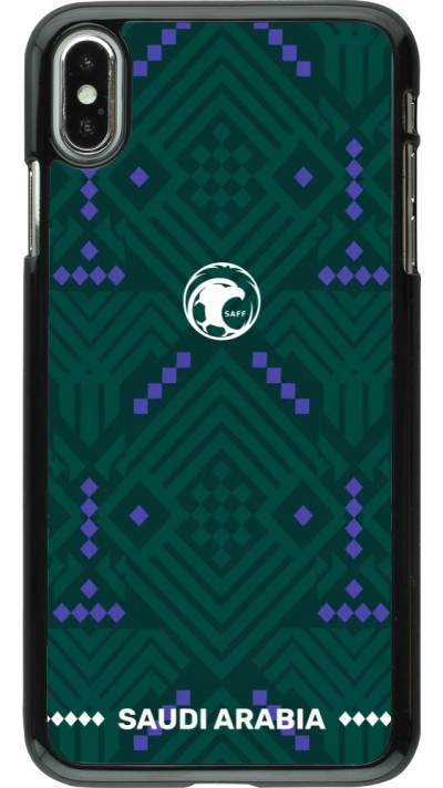 Coque iPhone Xs Max - Maillot de football Arabie saoudite 2026 personnalisable