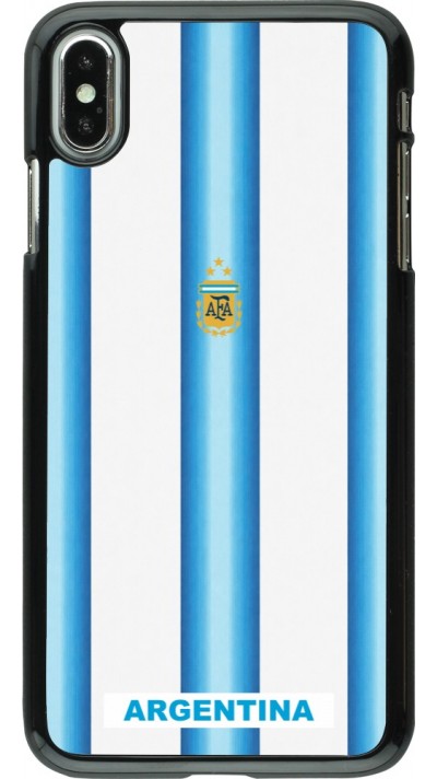 Coque iPhone Xs Max - Maillot de football Argentine 2026 personnalisable