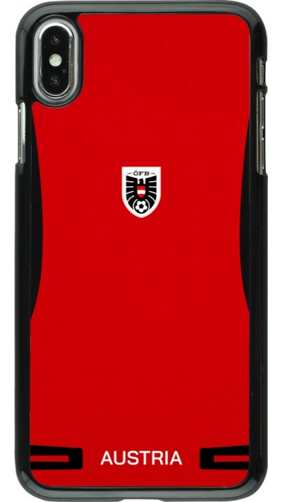 Coque iPhone Xs Max - Maillot de football Autriche 2026 personnalisable