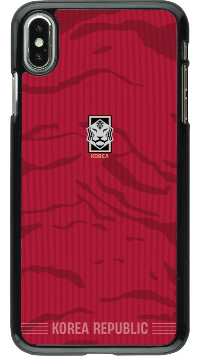 Coque iPhone Xs Max - Maillot de football Corée du Sud 2026 personnalisable