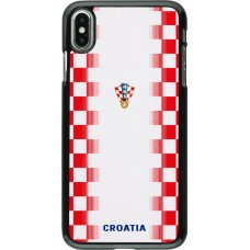Coque iPhone Xs Max - Maillot de football Croatie 2026 personnalisable