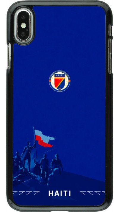 Coque iPhone Xs Max - Maillot de football Haiti 2026 personnalisable