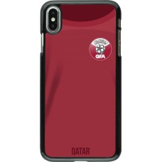 iPhone Xs Max Case Hülle - Katar 2022 personalisierbares Fussballtrikot