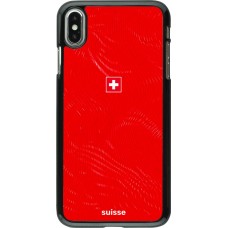 Coque iPhone Xs Max - Maillot de football Suisse 2026 personnalisable